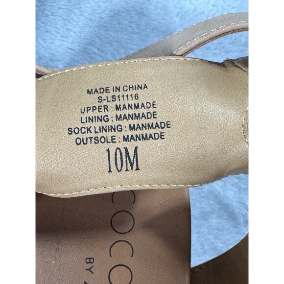 Coconuts by Matisse Sandals Women's Size 10M Tan Ankle Strap - Picture 4 of 16